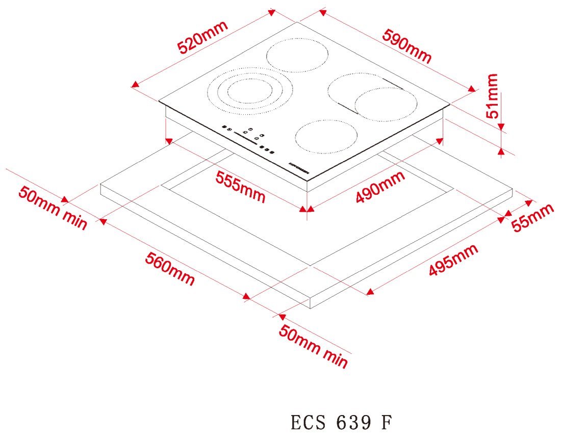 KUPPERSBERG варочная электрическая поверхность ECS 639 F sh