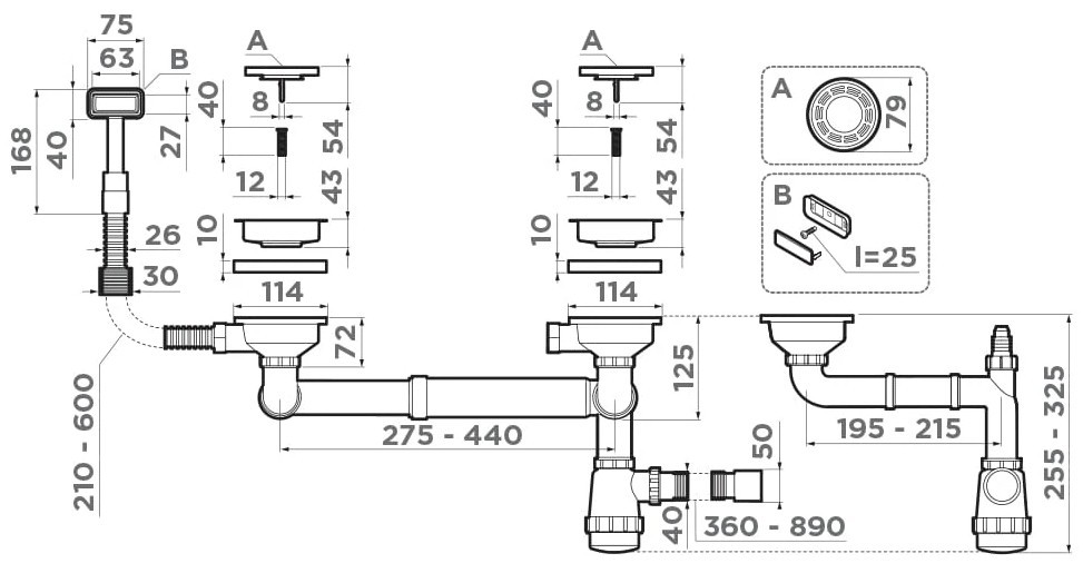OMOIKIRI арматура WK-1.5-IN sh