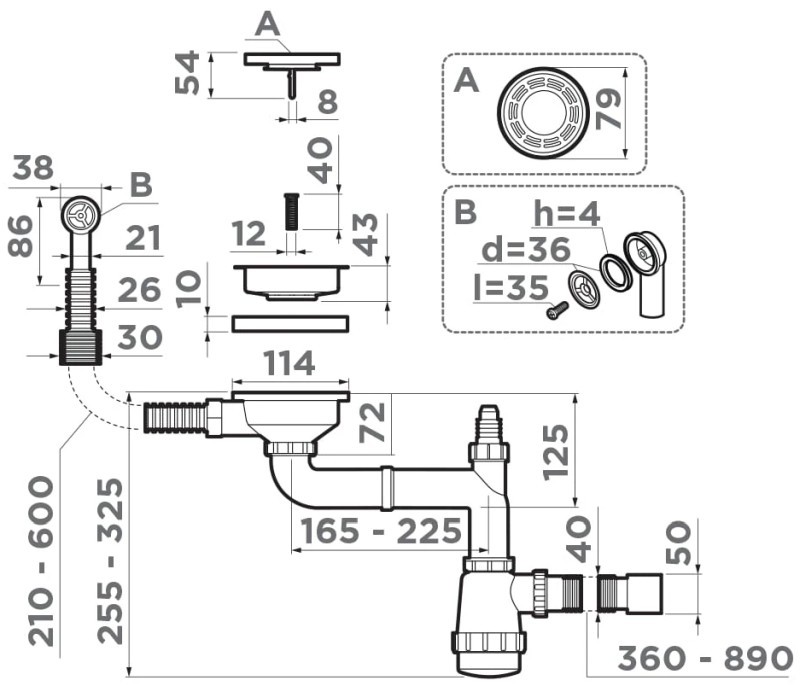 OMOIKIRI арматура WK-1-R-AB античная латунь sh