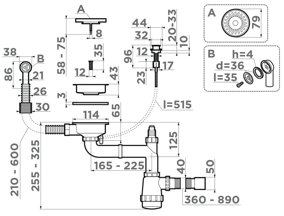 OMOIKIRI арматура WK-1CL-R-A-AB022 sh