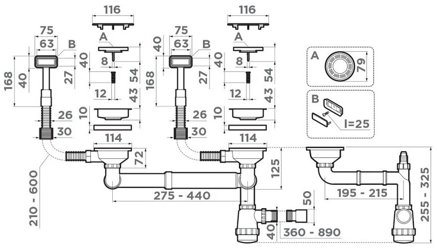 OMOIKIRI арматура WK-2C shema