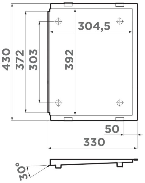 OMOIKIRI оборачиваемое съемное крыло для моек RE-01 shema