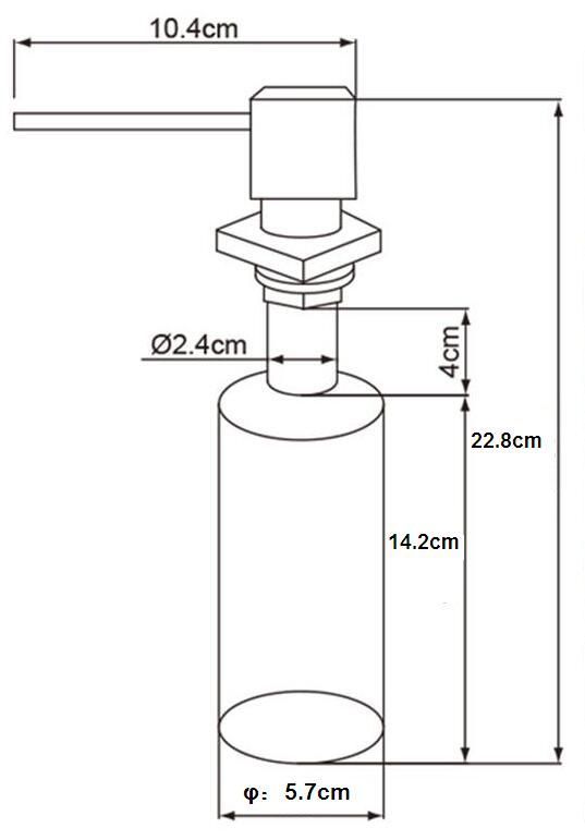 OULIN дозатор для жидкого мыла OL-401FS shema