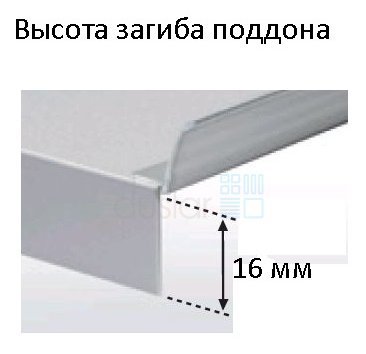 Пластиковый гигиенический поддон PURO под мойку shema