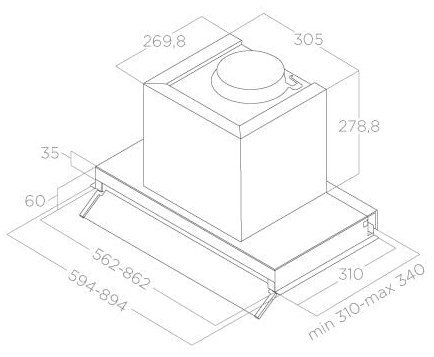 Вытяжка ELICA BOXIN ADVANCE IX/A 60/90