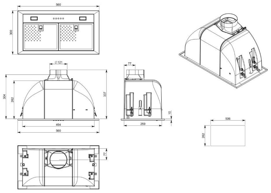 Схема FALMEC BUILT-IN BURANO 50 wh
