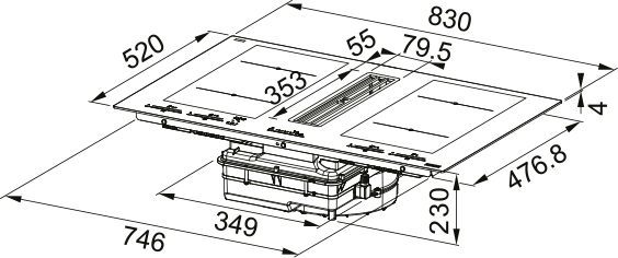 FRANKE вытяжка FMA 8391R HI, shema 1