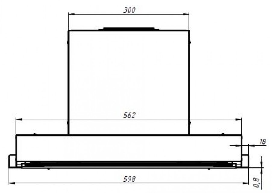 FRANKE вытяжка T-FORM 60 shema 3