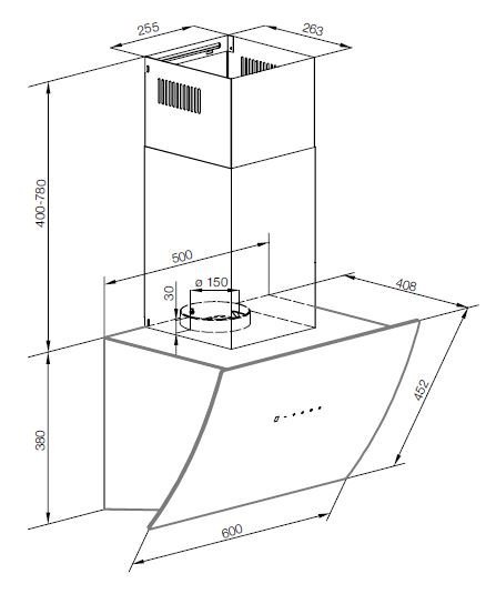 GRAUDE Premium DH 60.1 GE shema