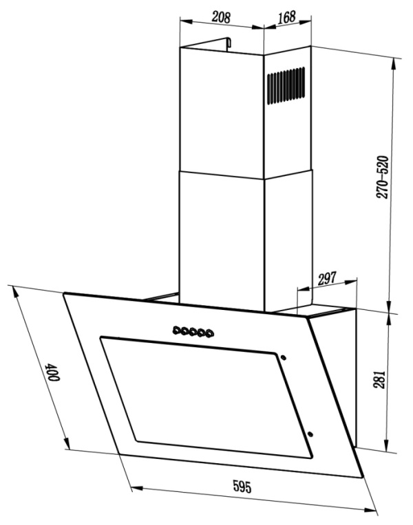 Схема вытяжки LEX MIKA G 600 WHITE