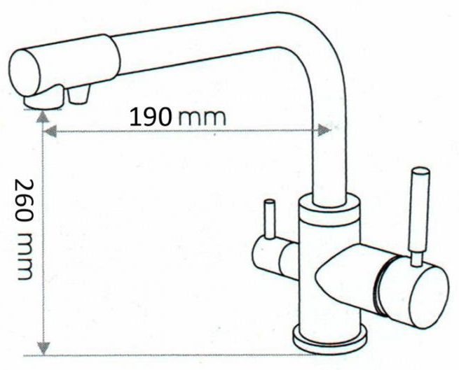 EMAR смеситель ECB 3003N PVD shema