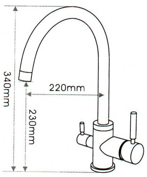 EMAR смеситель ECB - 3007 PVD shema