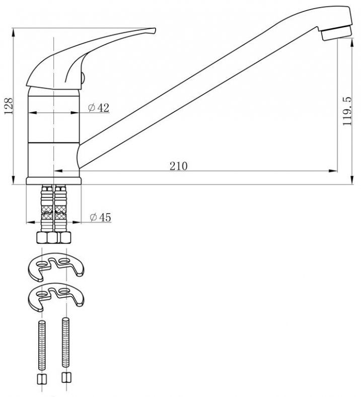 EMAR смеситель ЕС-3009 схема