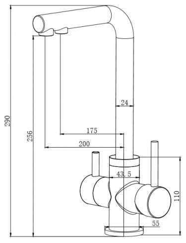 OULIN смеситель OL - 8021 shema