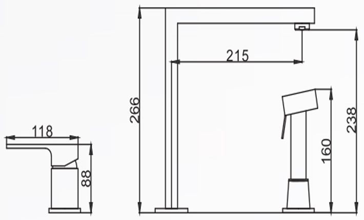 OULIN смеситель OL-CS9622K shema