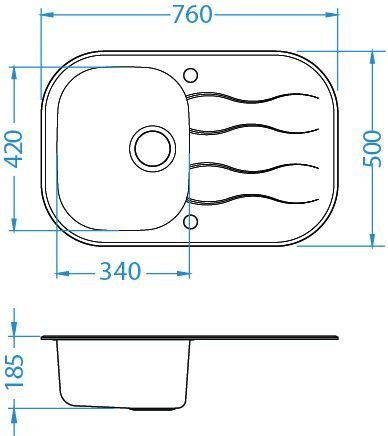 ALVEUS мойка WAVE 20 shema 1