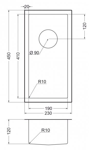 Мойка EMAR EMB-126A PVD Nano shema
