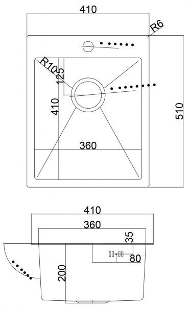 EMAR мойка EMB-128A PVD Nano shema