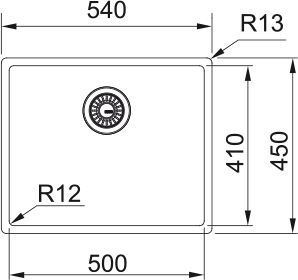 FRANKE мойка BXM 210/110 50 shema