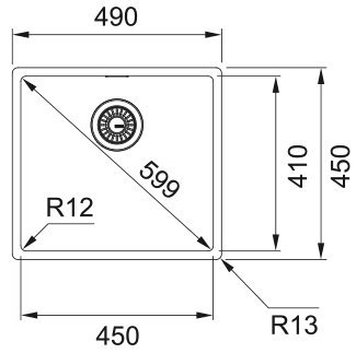 FRANKE мойка BXX 210-45 стоп-вент. sh