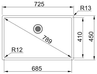 FRANKE мойка BXX 210-68 shema