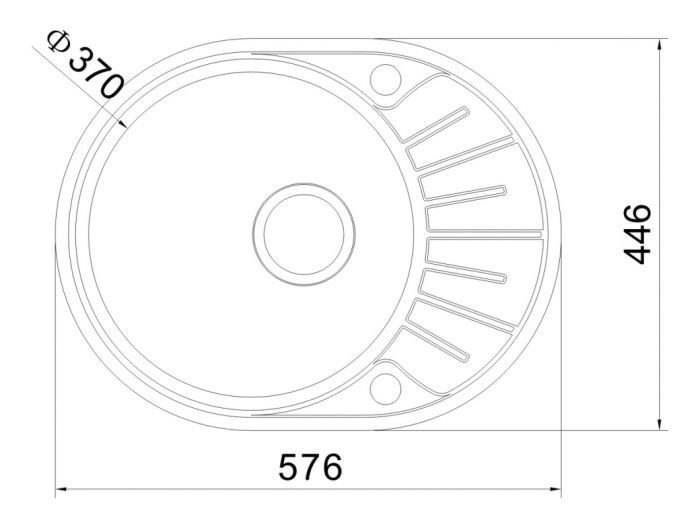 OULIN мойка врезного монтажа OL-R101 shema