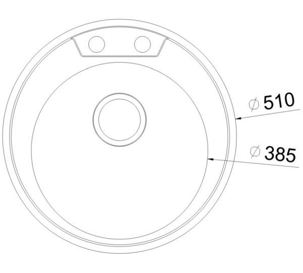 OULIN мойка врезного монтажа OL-R510 shema