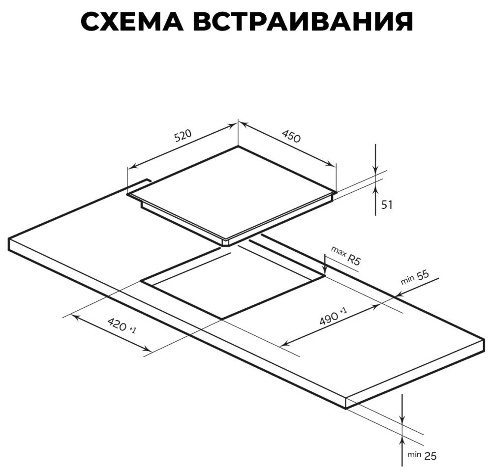 LEX варочная поверхность EVH 430A shema