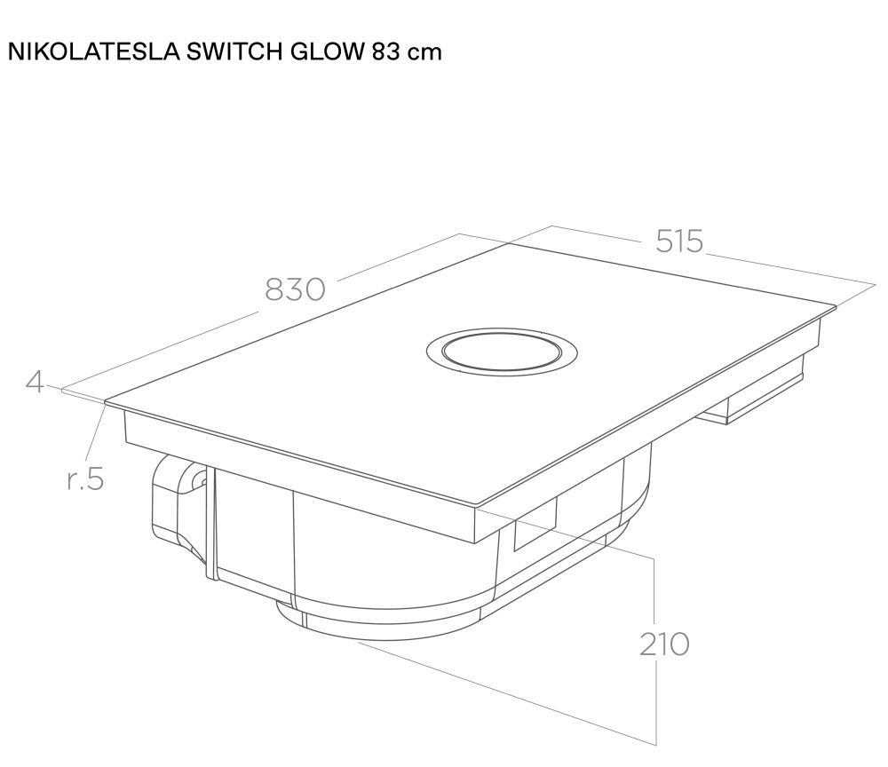 ELICA NIKOLATESLA SWITCH GLOW EVO BL/A/83 sh