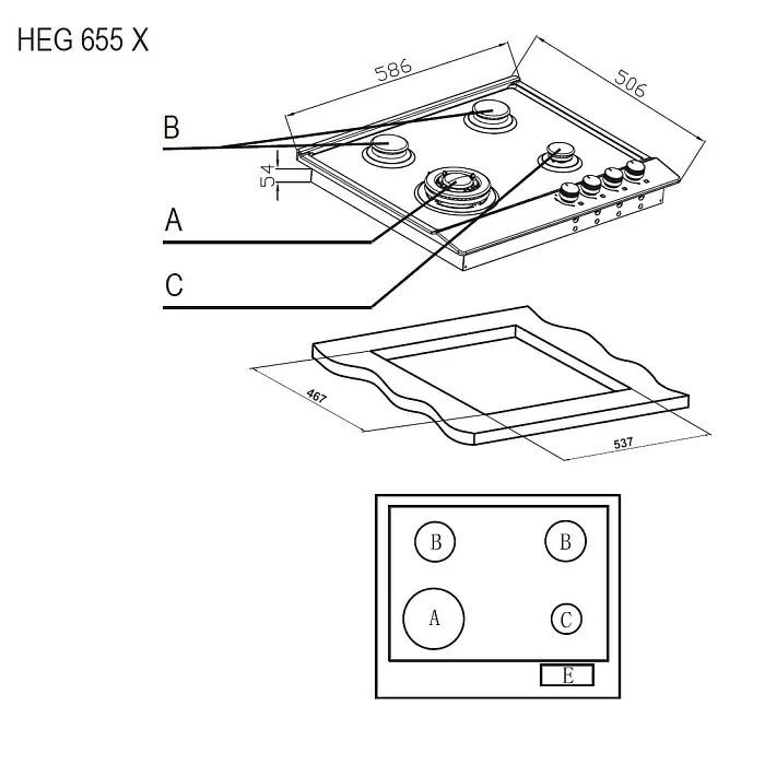 EVELUX HEG 655 shema